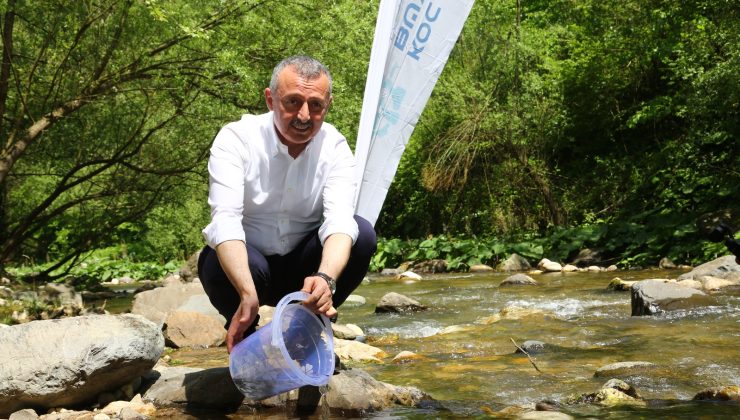 Kirazdere’ye 2 yılda 16 bin alabalık salındı