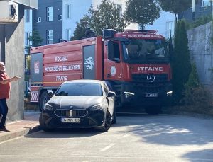 Hatalı park yangına giden itfaiye aracına geçit vermedi