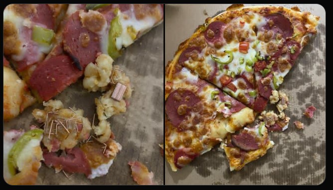 Kartepe’de Skandal: Sipariş Edilen Pizzanın İçinden Zımba Telleri Çıktı!