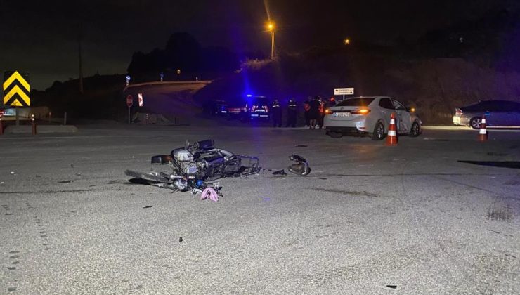 İzmit’teki kazada Motosiklet Sürücüsü Hayatını Kaybetti