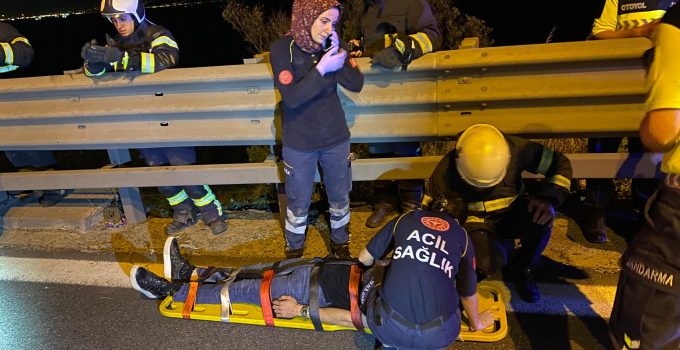Dilovası’nda Sürücü Viyadükten Atladı