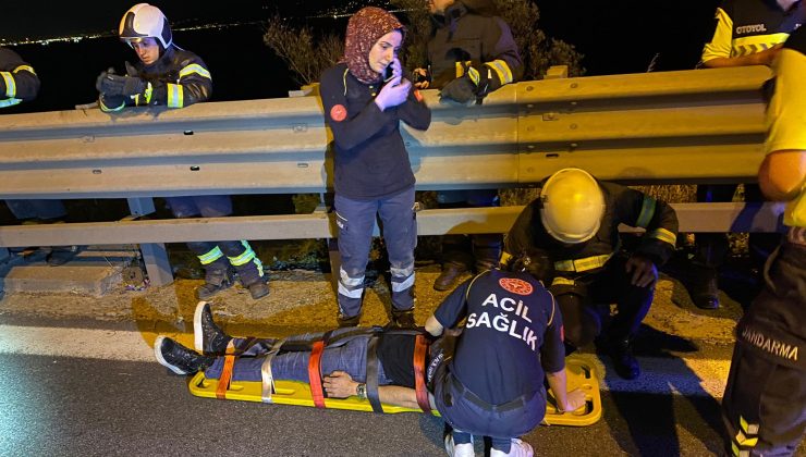 Dilovası’nda Sürücü Viyadükten Atladı