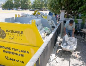 Başiskele’de moloz atıklarına karşı konteyner dönemi başladı