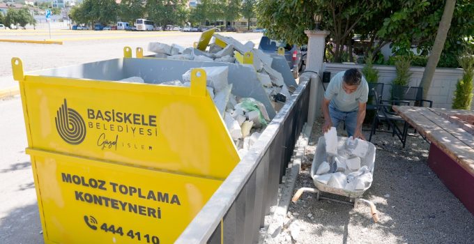 Başiskele’de moloz atıklarına karşı konteyner dönemi başladı