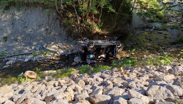 Kocaeli’den Abant’a Tatile Giden Çift, Dereye Uçtu