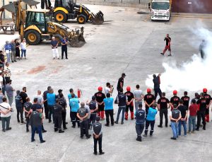 Kartepe Belediyesi’nde Gerçeğini Aratmayan Tatbikat