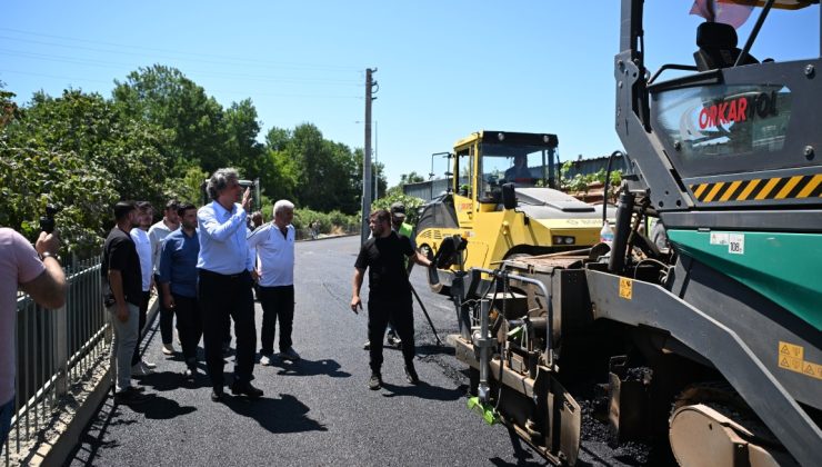 Kartepe İçmeler Caddesi’nde Asfaltlama Çalışmalarını Tamamladı