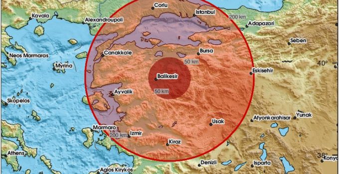 Balıkesir Merkezli Deprem Kocaeli’de de Hissedildi