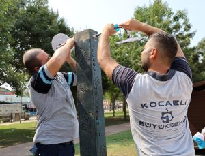 Büyükşehir’den sahillerde su tasarrufu