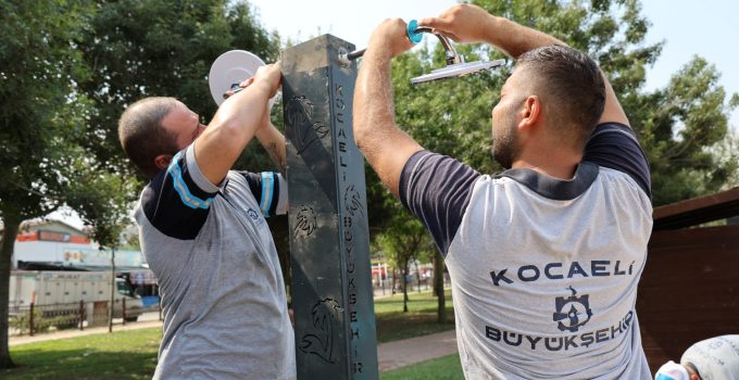 Büyükşehir’den sahillerde su tasarrufu