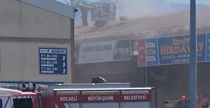 Gölcük Sanayi Sitesi’nde Korkutan Yangın