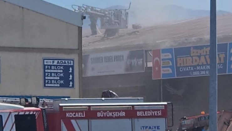 Gölcük Sanayi Sitesi’nde Korkutan Yangın
