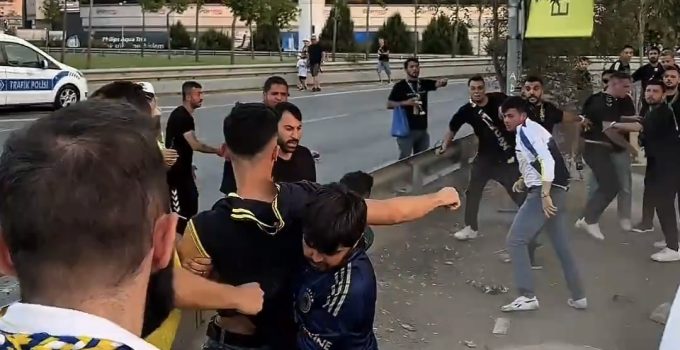 Kocaelispor – Fenerbahçe Maçı Öncesi Stat Önünde Kavga