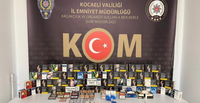 İzmit’te kaçakçılık operasyonu: 6 işyerine baskın