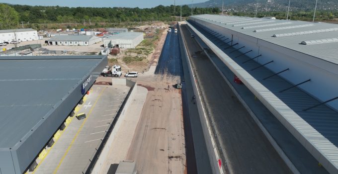 Railport’un çevre yolları asfaltlanıyor