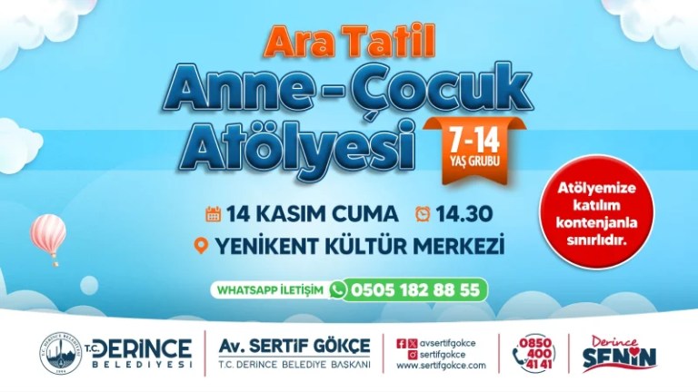 Derince’de Ara Tatil İçin Özel Etkinlikler!
