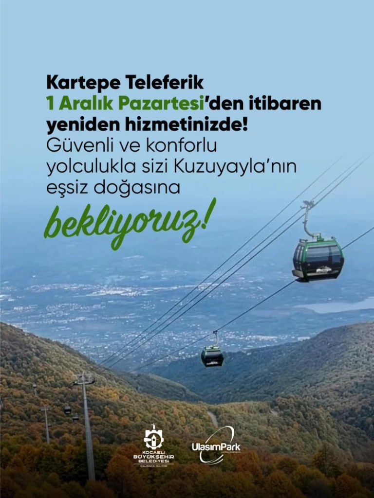 Kartepe Teleferik’te bakım çalışmaları tamamlandı!