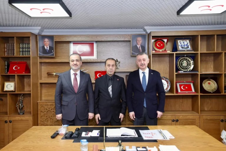 Büyükakın ve Talus’tan MHP İl Başkanı Akın’a ziyaret