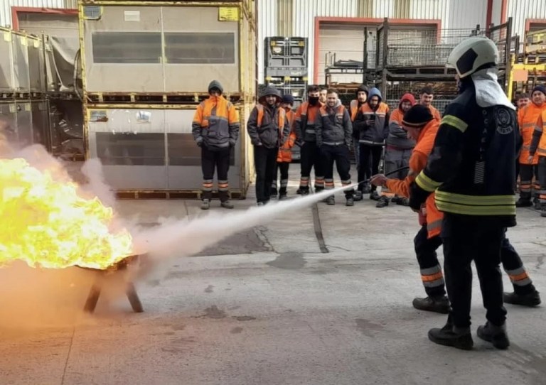 Ceva Lojistik personeline KOBİTEM’den yangın eğitimi