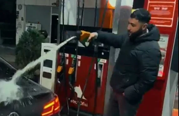 Kocaeli’de akaryakıt istasyonunda skandal!