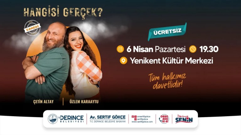 Derince’de ücretsiz tiyatro oyunu sahnelenecek