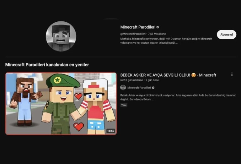 Minecraft parodileri soruşturma geçirdi