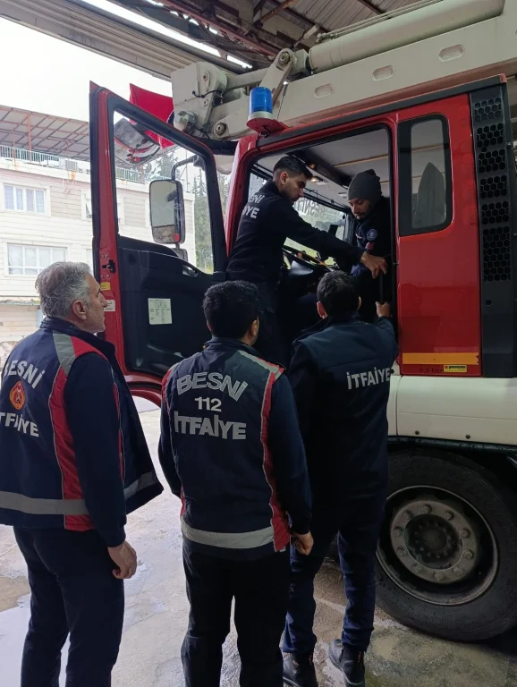Kocaeli İtfaiyesi’nden Besni’ye eğitim desteği