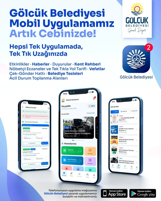 Gölcük Belediyesi’nden yeni mobil uygulama